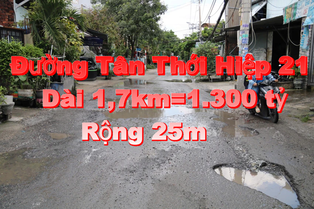 TP.HCM chi hơn 1.300 tỷ làm đường 1,7km