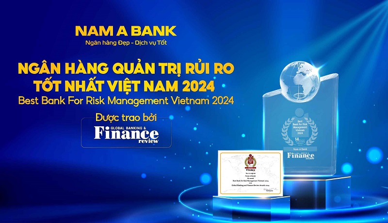 Nam A Bank được vinh danh Ngân hàng Quản trị rủi ro tốt nhất Việt Nam 2024