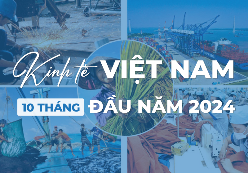 Bức tranh Kinh tế Việt Nam 10 tháng đầu năm 2024 qua những con số