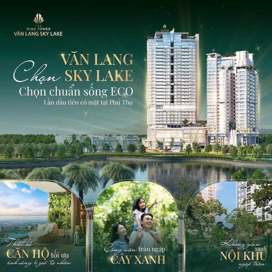 Cơ hội sở hữu căn hộ Văn Lang Sky Lake Việt Trì trước Tết với ưu đãi hấp dẫn