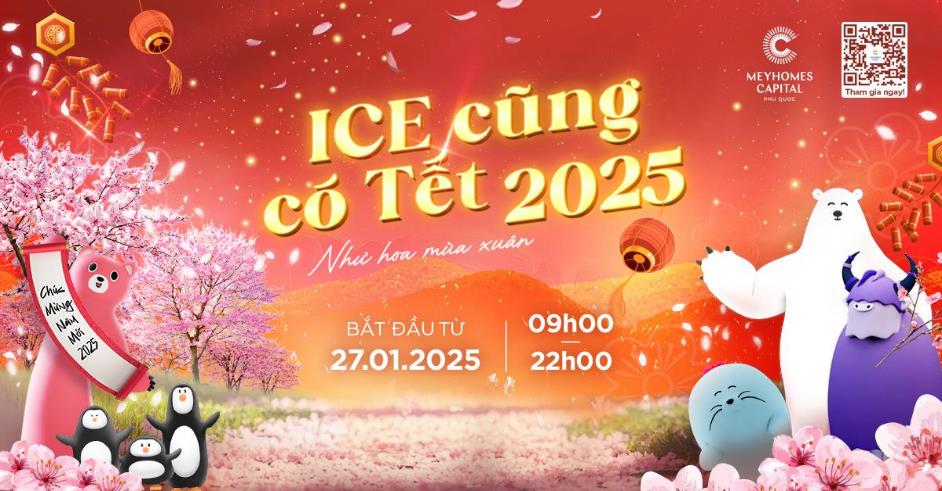 Phố đảo bừng sắc xuân với "Ice cũng có Tết 2025”