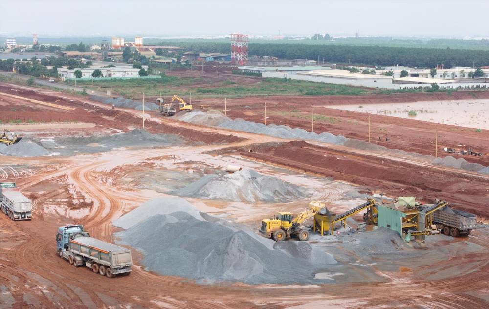 Nguồn vật liệu đá xây dựng thi công sân bay Long Thành có chuyển biến mới