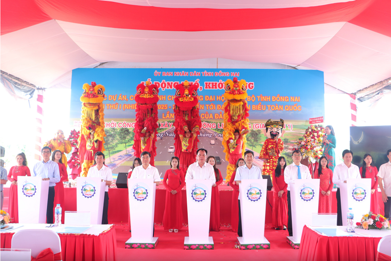 Hơn 13ha dự án nhà ở xã hội và tuyến đường Liên Cảng 2.600 tỷ đồng đồng loạt khởi công tại Đồng Nai