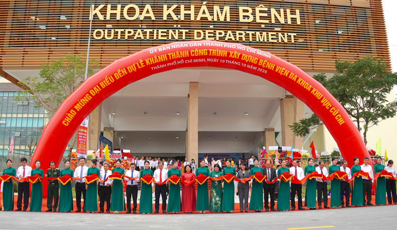 TP.HCM khánh thành bệnh viện nghìn tỷ ở Củ Chi, quy mô 1.000 giường