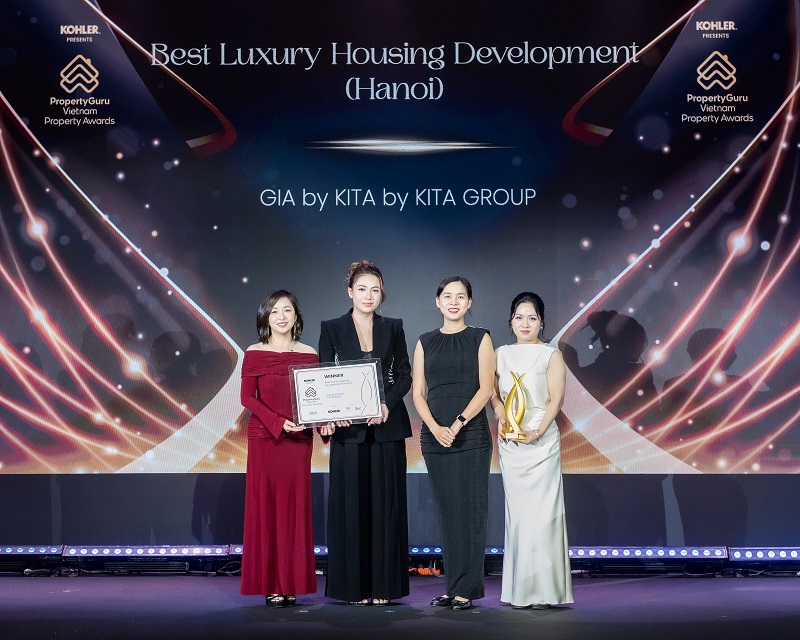 KITA Group được vinh danh tại PropertyGuru Vietnam Property Awards 2025 với “cú hat-trick” giải thưởng danh giá