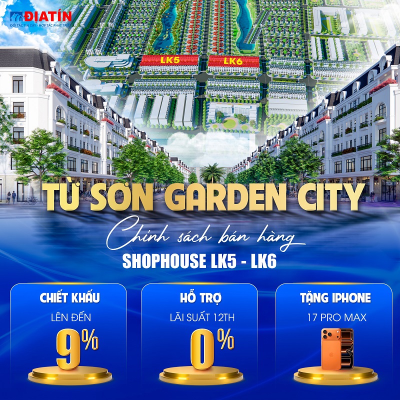 Từ Sơn Garden City – biểu tượng sống mới tại Bắc Ninh