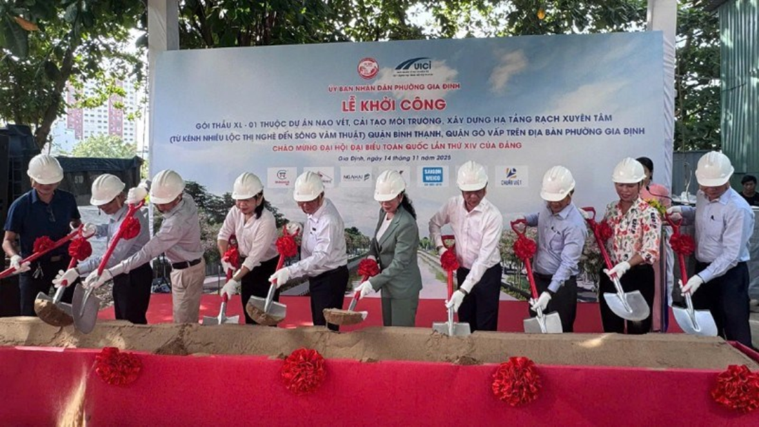 TP.HCM khởi công gói thầu lớn thuộc dự án cải tạo rạch Xuyên Tâm