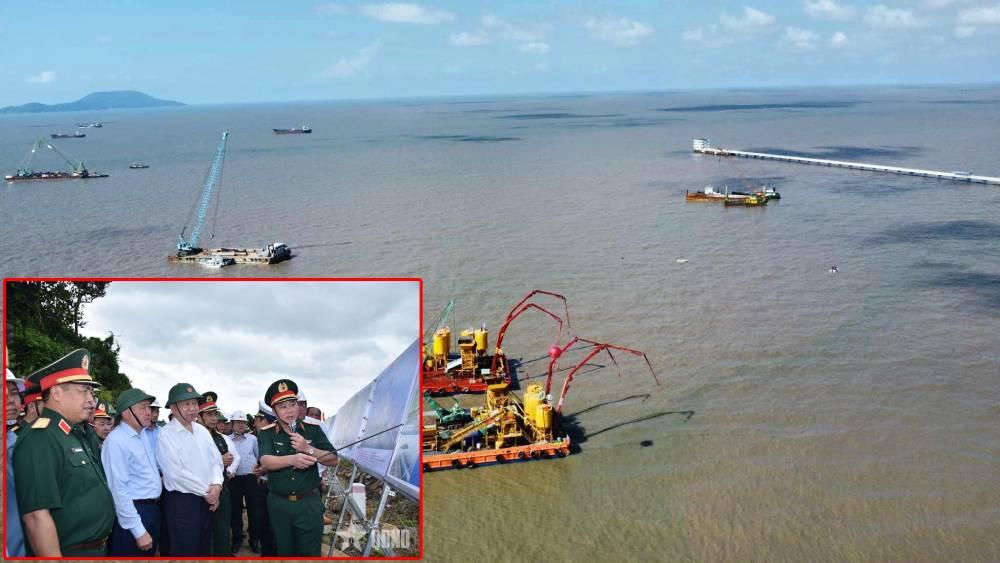 Cập nhật tiến độ công trình CẦU VƯỢT BIỂN dài nhất Việt Nam