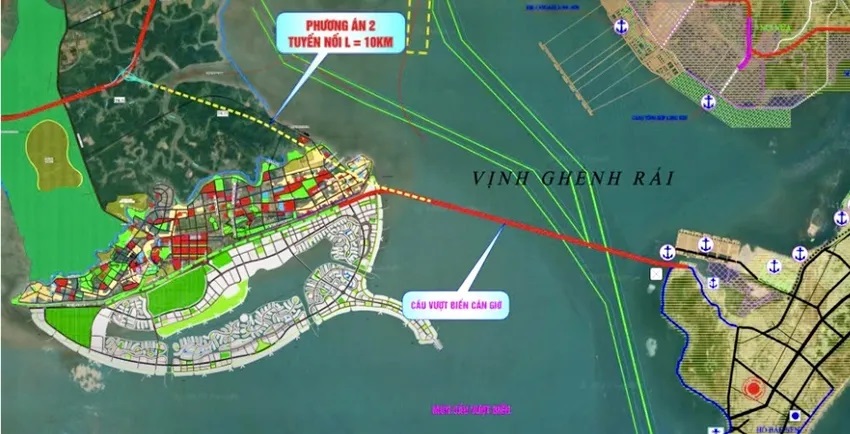 Hé lộ phương án làm đường vượt biển nối Cần Giờ – Vũng Tàu dài gần 11 km