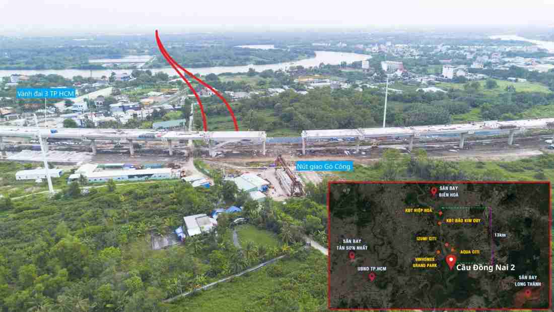 Tin nóng về cây cầu hơn 11.700 tỷ nối TP.HCM với Đồng Nai, nằm ngay khúc sông mỗi km “cõng” một tỷ USD bất động sản