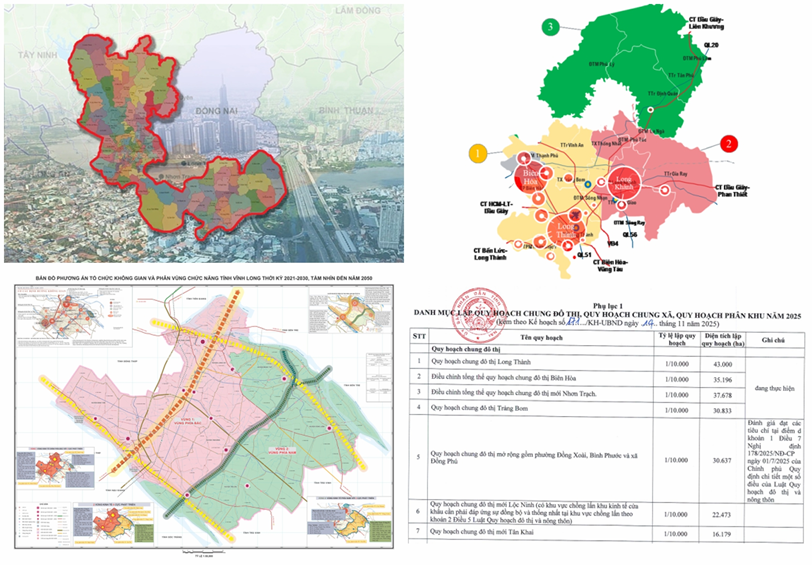 QUY HOẠCH TUẦN QUA: Đồng Nai công bố 4 vùng kinh tế trọng điểm, TP.HCM điều chỉnh quy hoạch 127 khu vực, hé lộ đô thị 43.000 ha miền Nam