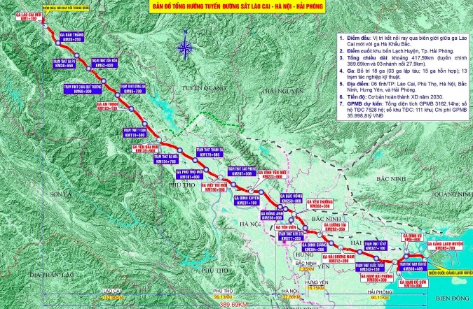 Sắp khởi công dự án đường sắt gần 3.400 tỷ đồng tại Lào Cai