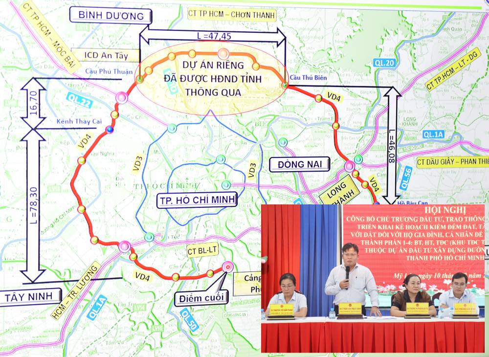 Nóng tại Tây Ninh: Bắt đầu kiểm đếm, thu hồi đất để làm tuyến đường hơn 120.000 tỷ đồng