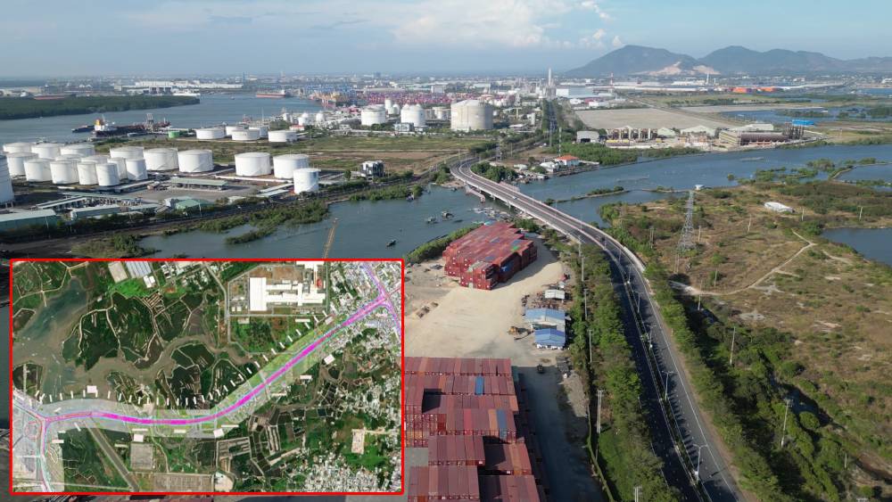 Thu hồi hơn 31ha đất để làm tuyến đường dài 3,7km đi cảng Cái Mép - Thị Vải