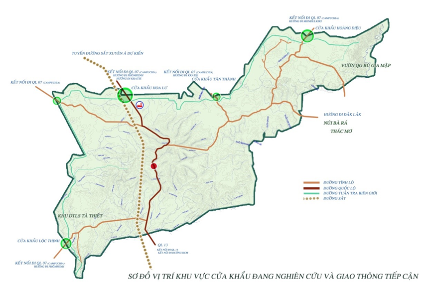 Quy hoạch Đồng Nai 2030: Khảo sát biên giới, cửa khẩu sau SÁP NHẬP TỈNH