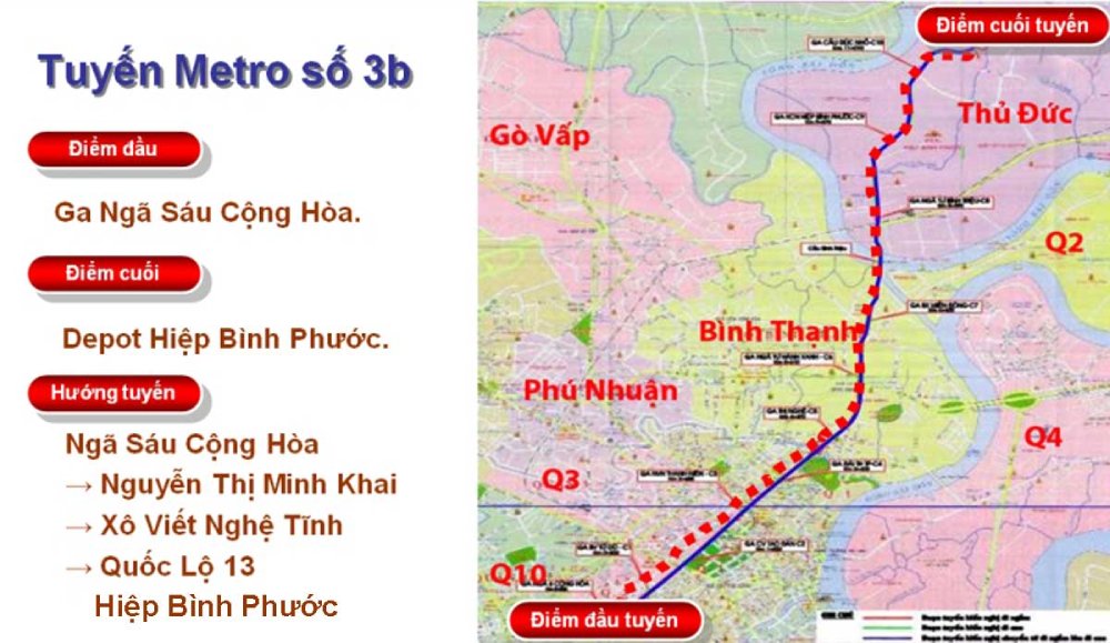 Thông tin mới nhất về tuyến metro số 3 An Hạ - Hiệp Bình Phước