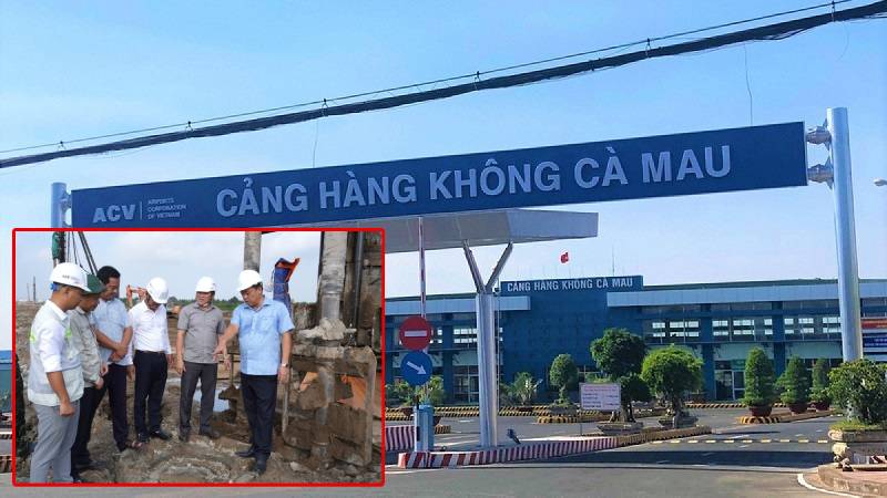 Sân bay Cà Mau đang được mở rộng đến đâu?