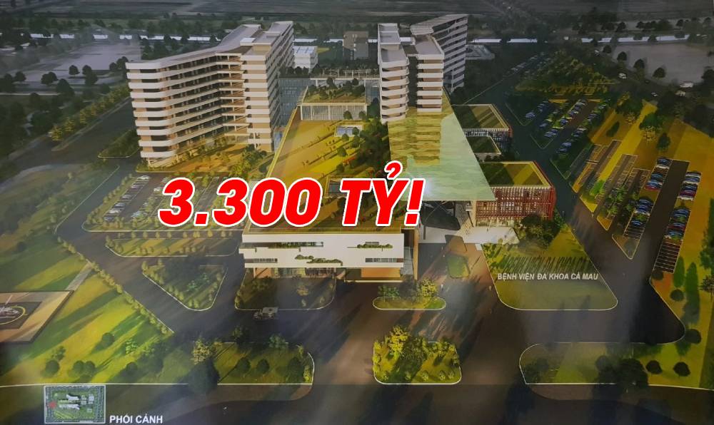 Đang xây dựng Bệnh viện Đa khoa hơn 3.300 tỷ đồng tại Cà Mau