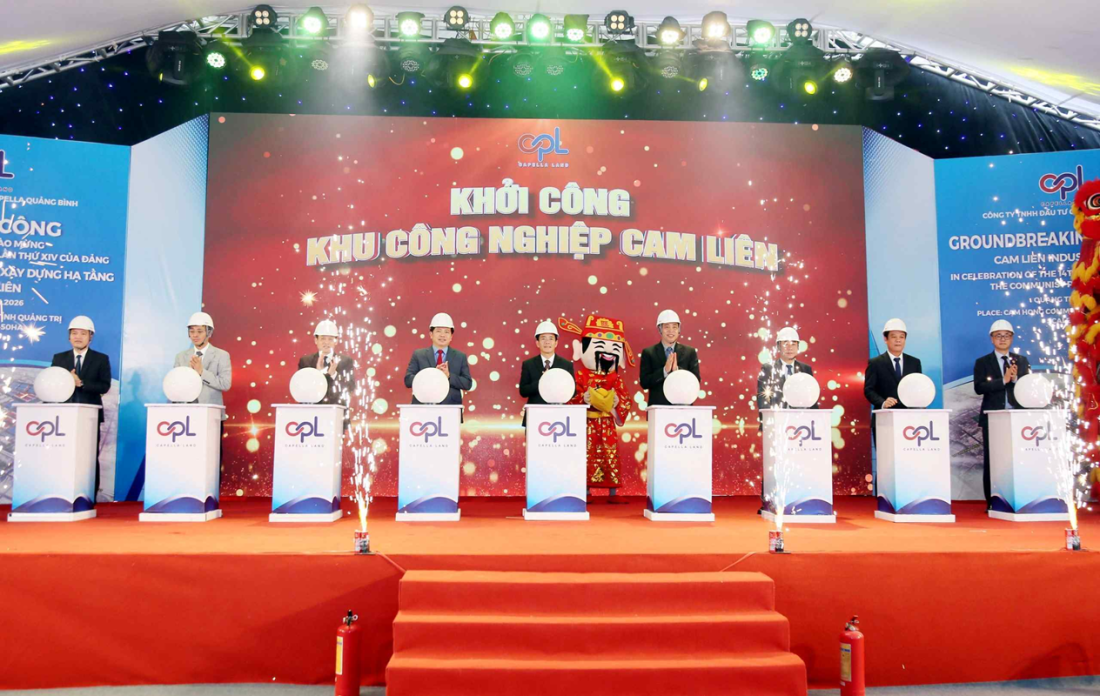 Quảng Trị khởi công khu công nghiệp 450ha, tổng vốn đầu tư hơn 2.200 tỷ đồng