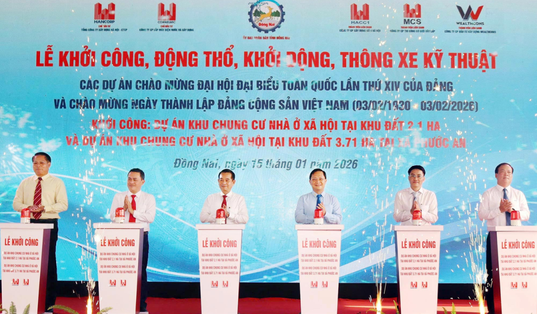 Đồng Nai sắp có thêm hơn 3.000 căn nhà ở xã hội, đáp ứng nhu cầu an cư cho hơn 8.600 người