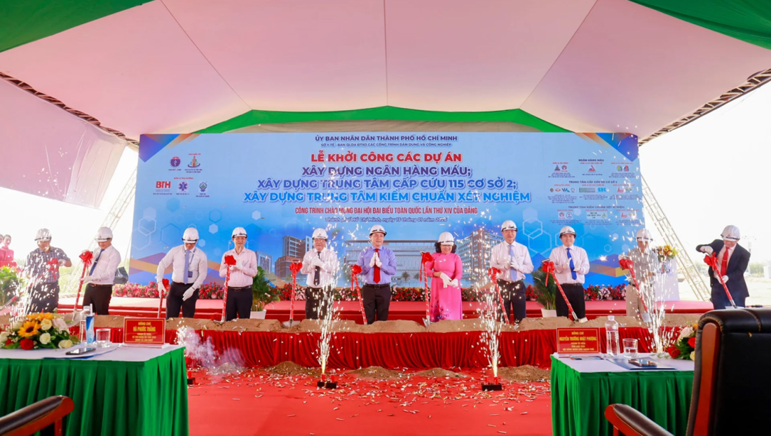 TP.HCM khởi công loạt công trình y tế trọng điểm gần 1.800 tỷ đồng