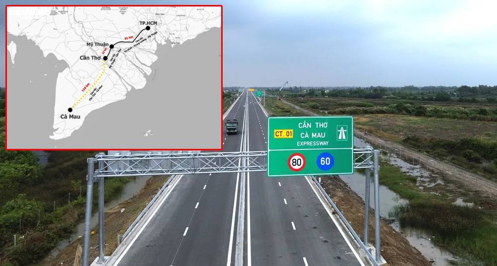 Tin vui đầu năm cho người dân miền Tây: Cao tốc Cần Thơ - Cà Mau đã thông xe toàn tuyến