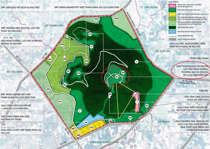 Tây Ninh cho thuê 32ha đất xây khách sạn trên đỉnh Núi Bà Đen
