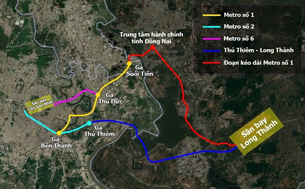 TP.HCM xem xét tuyến metro hơn 41km đến sân bay Long Thành