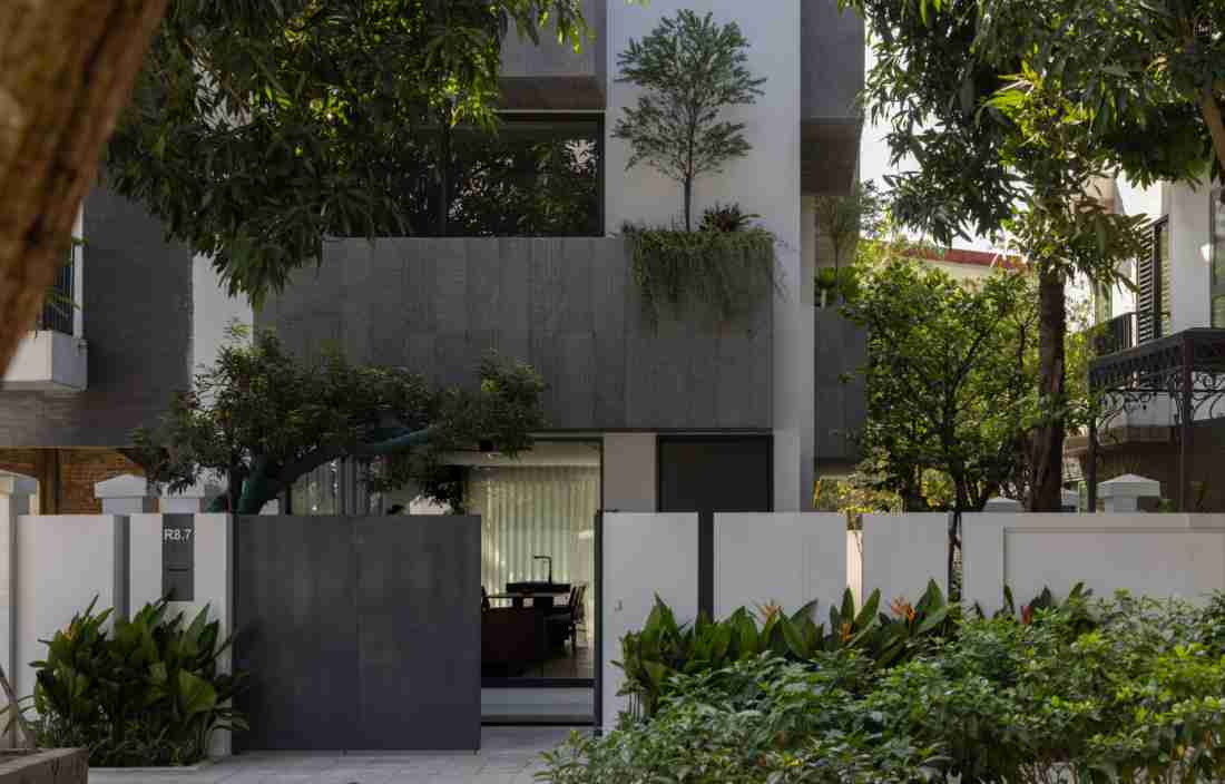 Biệt thự song lập Hà Nội: Giải mã bài toán dời thang và kết nối trục xanh đứng