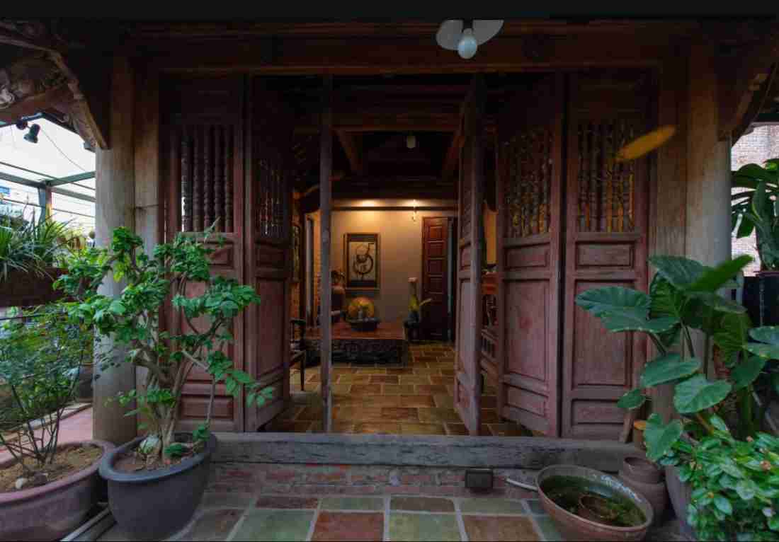 Cải tạo nhà gỗ 3 gian mái ngói tái hiện không gian làng quê giữa đô thị Hà Nội