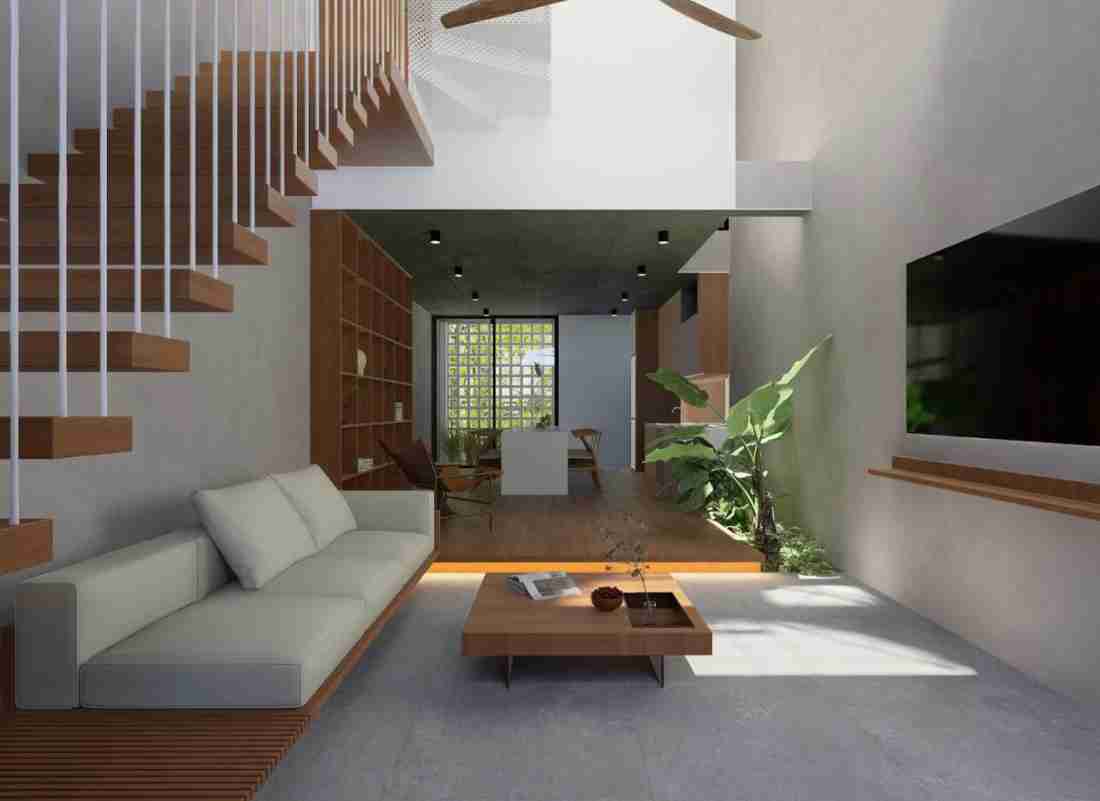 Xây nhà phố Đà Nẵng: Giải pháp kiến trúc cho gia đình hai thế hệ trong hẻm nhỏ