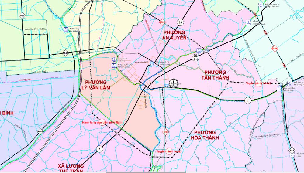 DANH SÁCH các tuyến đường đang được người dân Cà Mau quan tâm nhất