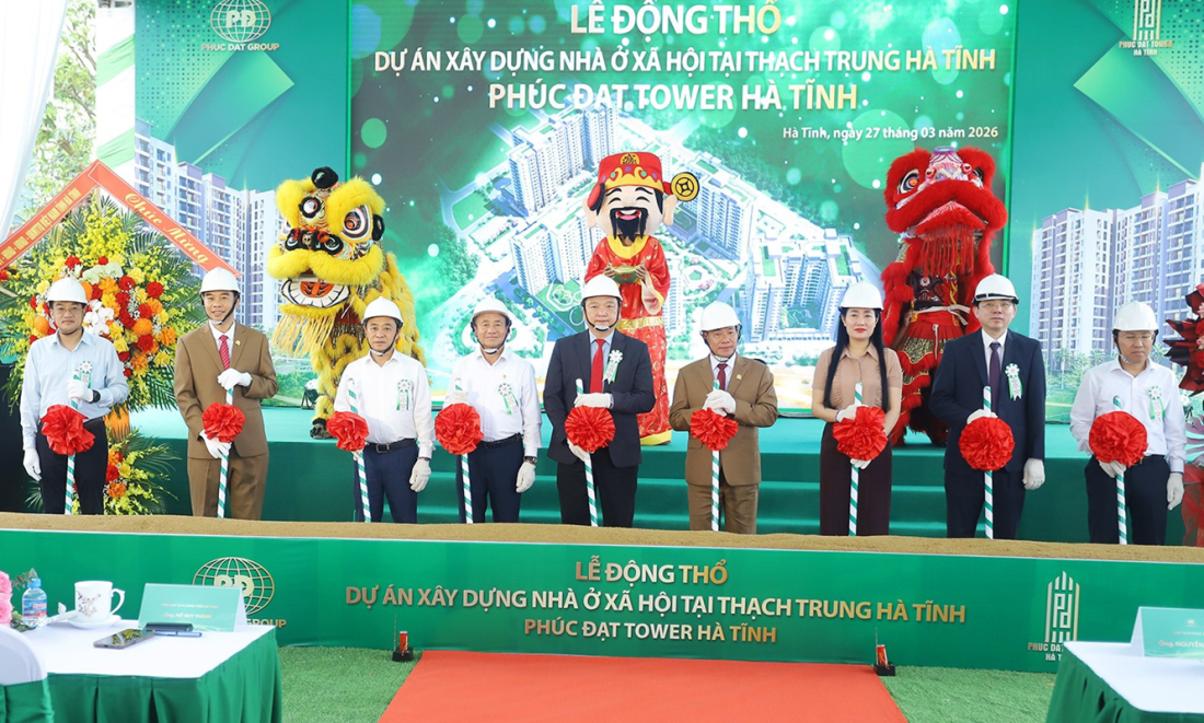 Hà Tĩnh động thổ hơn 1.900 căn nhà ở xã hội