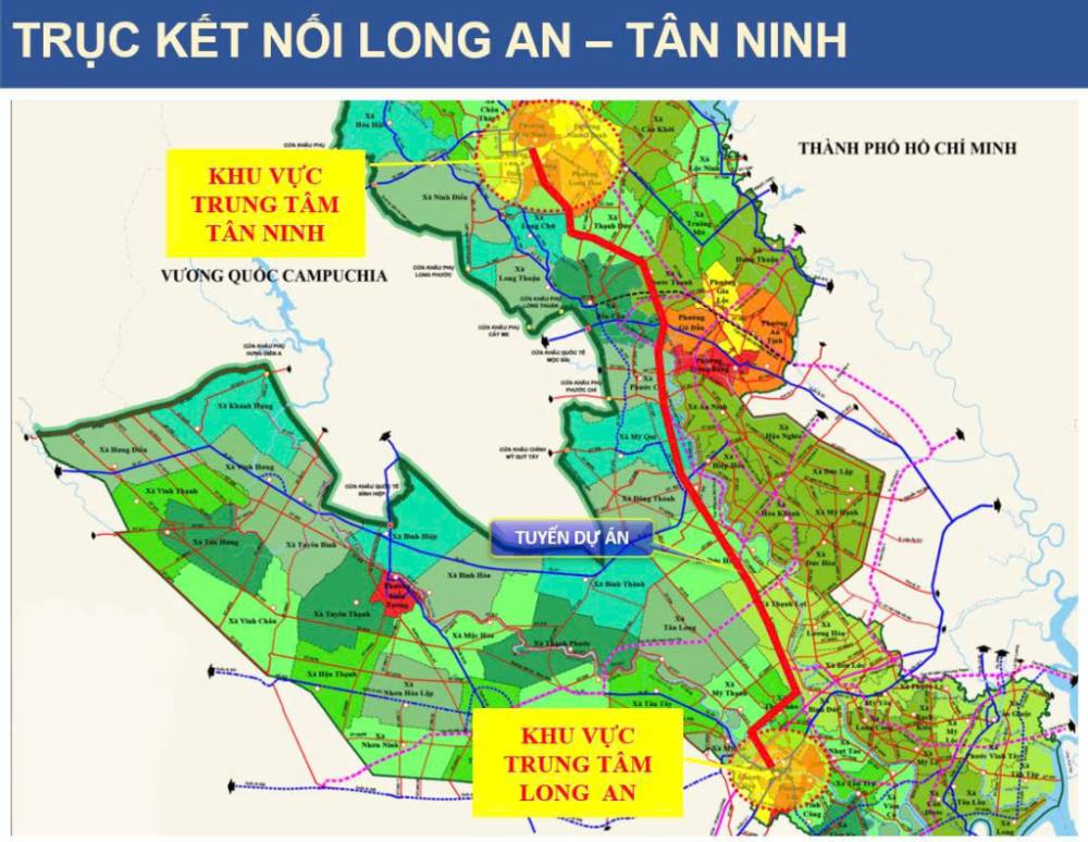 Lộ diện tuyến đường gần 75km nối Long An - Tân Ninh, đi qua những khu vực nào?