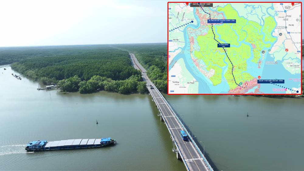 Cận cảnh tuyến đường độc đạo nối Cần Giờ với trung tâm TP.HCM trước đề xuất mở rộng lên 10 làn xe