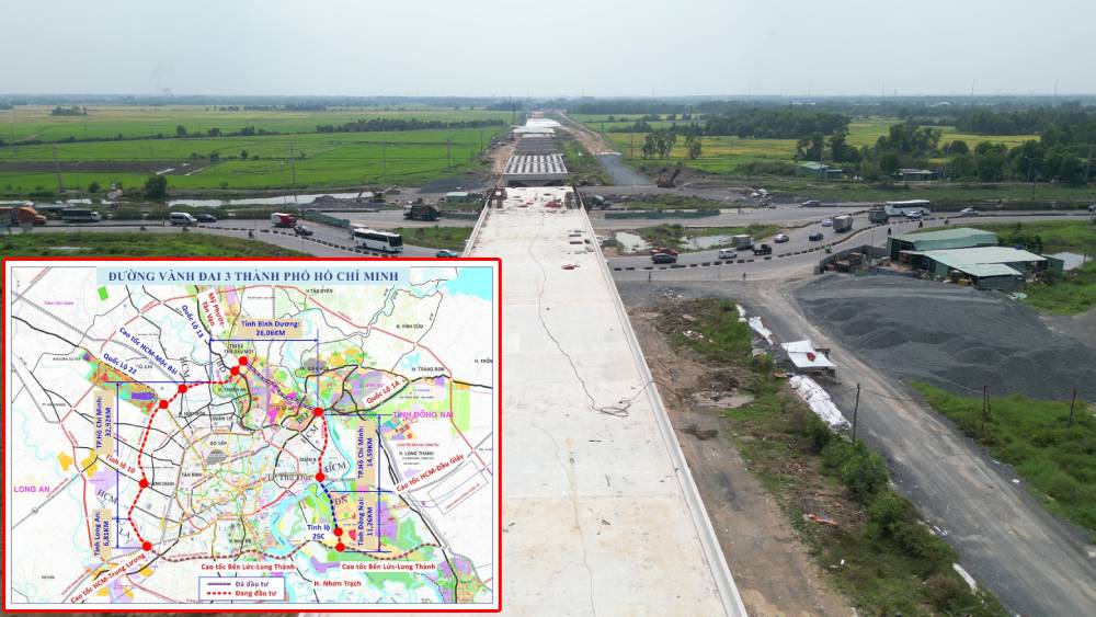 Vành đai 3 TP.HCM đạt 76% tiến độ: Khu vực nào sẽ hưởng lợi lớn khi tuyến đường cán đích cuối 2026?